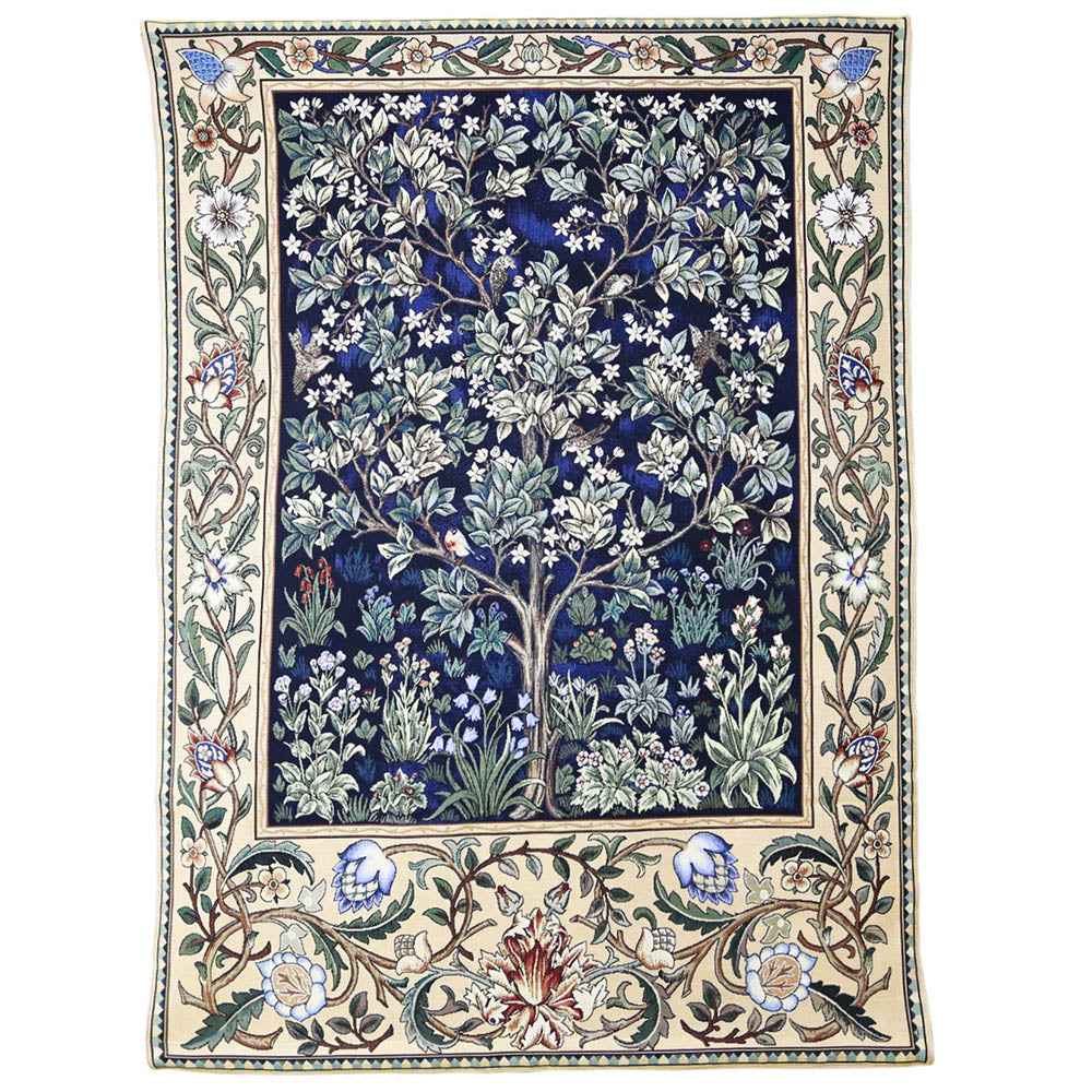 William Morris Tree of Life Blue - Wall Hanging in 3 sizes
